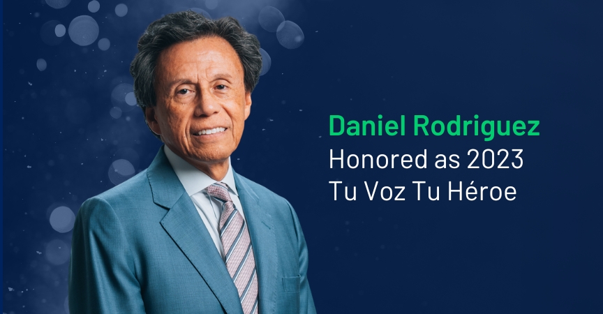 Daniel Rodriguez Honored As 2023 Tu Voz Tu Heroe