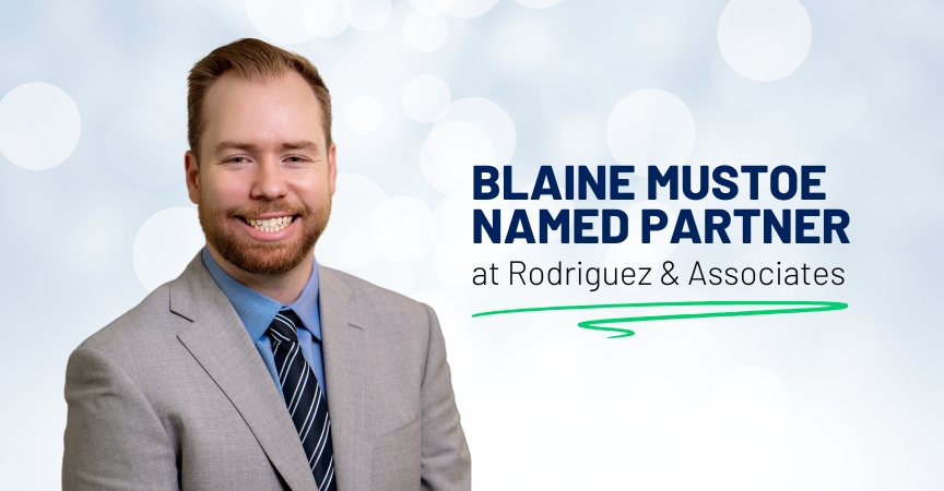 Blaine Mustoe Named Partner at Rodriguez & Associates